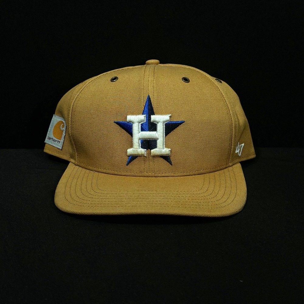 Houston Astros Baseball Hat‎ Cap Brown Carhartt X '47 Brand MLB Snapback